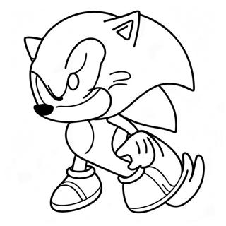 Sonic Among Us karaktär målarbild | Sonic Bland Oss målarbild