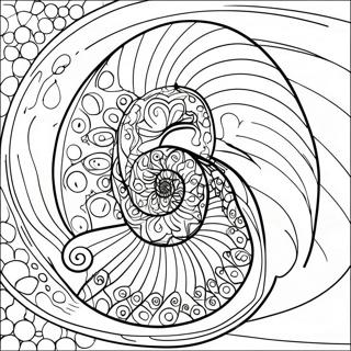 Färgglad Fibonacci sekvens färgläggningssida | Fibonacci målarbild