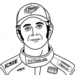 Chase Elliott Färgläggningssida | Chase Elliott målarbild