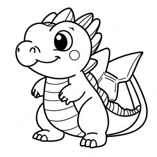 Totodile Färgläggningssida | Totodile målarbild