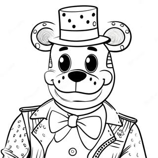 Glamorös Glamrock Freddy Målarbild | FNAF SB målarbild