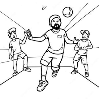 Dude Perfect trickshot färgläggningssida | Dude Perfect målarbild