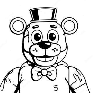 FNAF Lefty färgläggningssida | FNAF Lefty målarbild