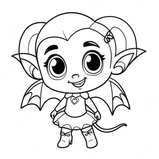 Vampirina färgläggningssida | Vampirina målarbild