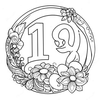 Nummer 13 Färgläggningssida | Nummer 13 målarbild