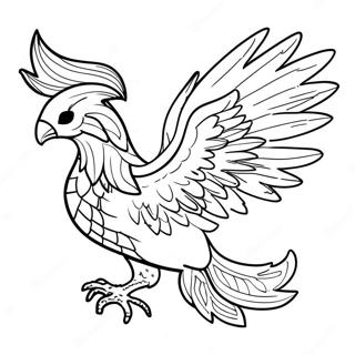 Fenix färgläggningssida | Fenix målarbild