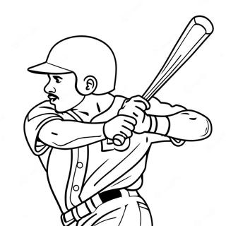 Mookie Betts Svingande Klubba Målarbild | Mookie Betts målarbild