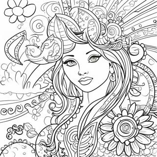 Positiv Energi Manifestation Färgläggningssida | Manifestationen målarbild