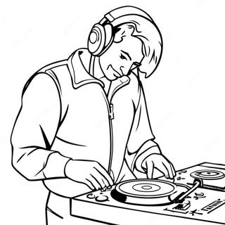 Hur Lång Är DJ Music Man Målarbilder