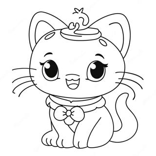 Charmmy Kitty söt färgläggningssida | Charmmy Kitty målarbild