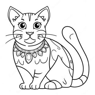 Bengal Katt Målarbild | Bengalkatt målarbild