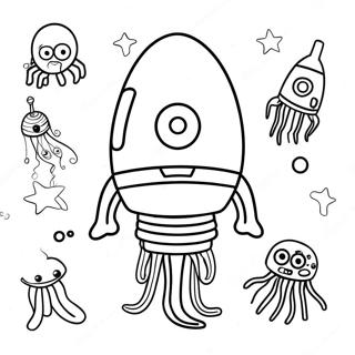 Plankton färgläggningssida | Plankton målarbild
