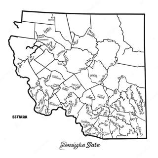 Pennsylvania delstatens kontur färgläggningssida | Pennsylvania målarbild