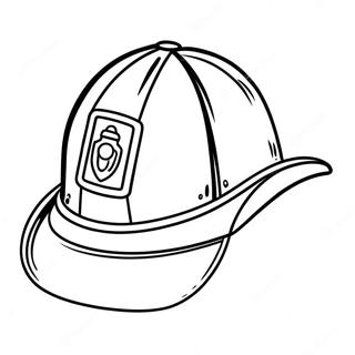 Klassisk Brandman Hatt Målarbild | Brandman Hatt målarbild