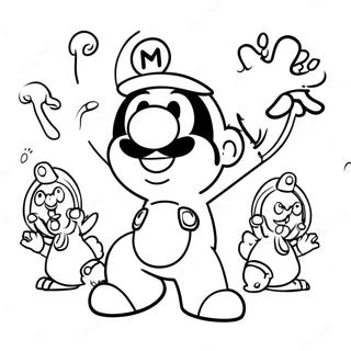 Mario Rabbids Äventyr Målarbild | Mario Rabbids målarbild