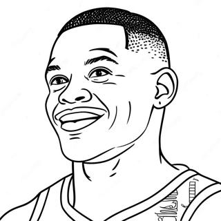 Russell Westbrook Målarbild | Russell Westbrook målarbild