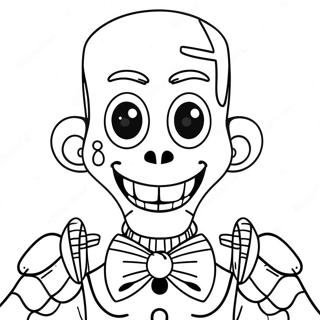 Skrämmande Ennard Färgläggningssida | Ennard målarbild