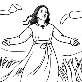 Esperanza Rising Färgläggningssida | Esperanza Stiger målarbild