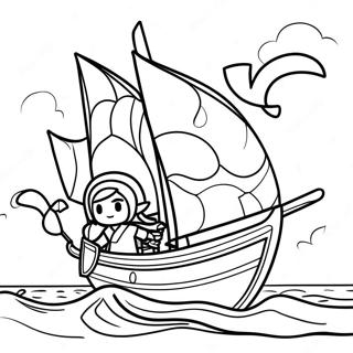 Wind Waker målarbok | Vindväckare målarbild