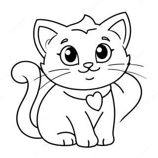 Valentine Lekfull Kattunge Målarbild | Valentine Djur målarbild