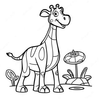 Melman från Madagascar målarbild | Melman Madagaskar målarbild