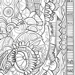 Navajo Mönster Färgläggningssida | Navajo målarbild