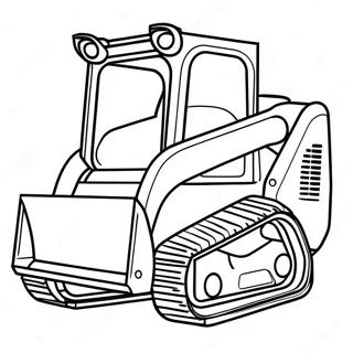 Skid Steer Målarbild | Skid Steer målarbild