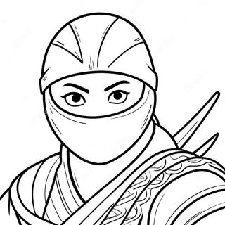 Hello Ninja färgläggningssida | Hej Ninja målarbild