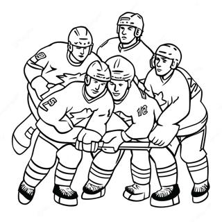 Mighty Ducks lag i aktion färgläggningssida | Mäktiga ankor målarbild