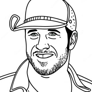 Luke Bryan Färgläggningssida | Luke Bryan målarbild