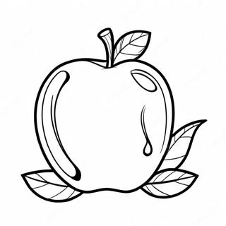Röd Äpple Målarbild | Röd Äpple målarbild