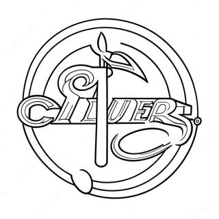 St Louis Blues Logotyp Färgläggningssida | St Louis Blues målarbild