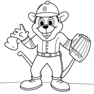 St Louis Blues Maskot Färgläggningssida | St Louis Blues målarbild