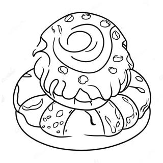 Pan Dulce färgläggningssida | Söt Bröd målarbild