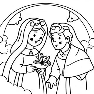 Maria och Josef Krubba Målarbild | Maria och Josef målarbild