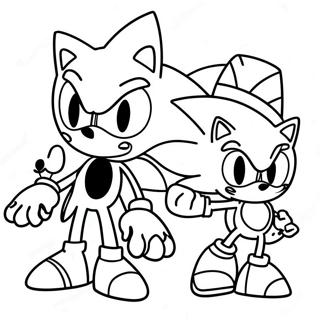 Sonic Forces Färgläggningssida | Sonic Krafter målarbild