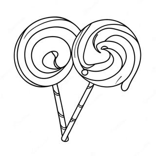 Lollipop målarbok | Klubba målarbild
