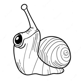 Söt Gary snigel målarbok | Gary SvampBob målarbild
