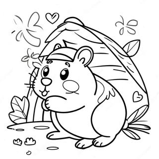 Hamster och Gretel Målarbilder
