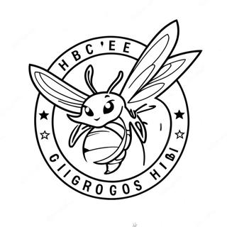 Charlotte Hornets Logotyp Målarbild | Charlotte Hornets målarbild