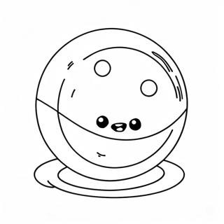 Studsboll färgläggningssida | Studsboll målarbild