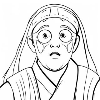Ung Jedi färgläggningssida | Ung Jedi målarbild