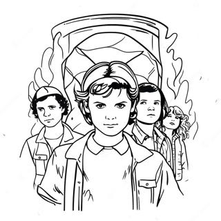 Stranger Things Målarbild | Främmande saker målarbild