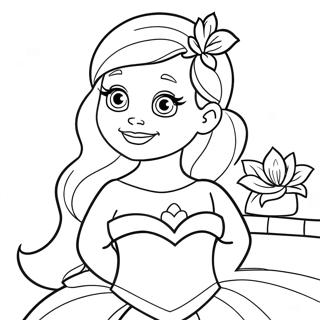 Fängslande Disney Prinsessa Målarbokssida | Disney Mystik målarbild