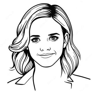 Emma Watson Målarbild | Emma Watson målarbild