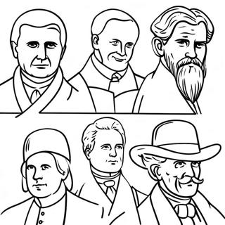 Berömda Historiska Gestalter Notabilitet Målarbild | Notabilitet målarbild