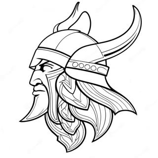 Minnesota Vikings Logotyp Målarbild | Minnesota Vikings målarbild