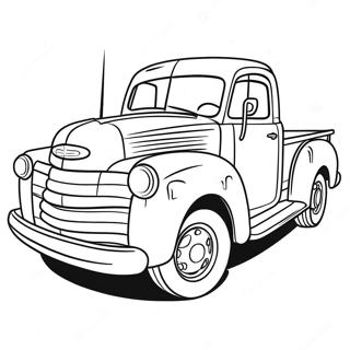 Pickup Truck Färgläggningssida | Pickup Truck målarbild