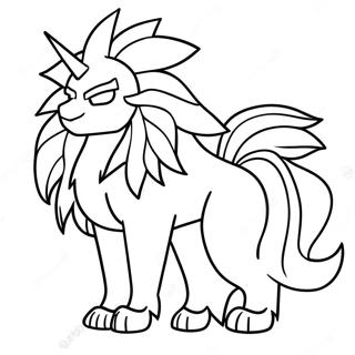 Solgaleo målarbok | Solgaleo målarbild