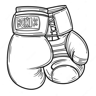 Boxhandskar Målarbild | Boxning målarbild